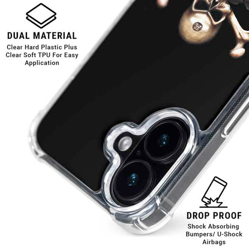 Alchemy Skull and Crossbones iPhone 17 Clear Case