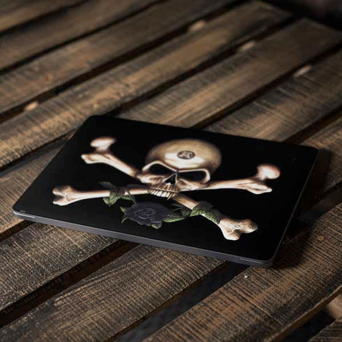 Alchemy Skull and Crossbones Apple MacBook Air Skin