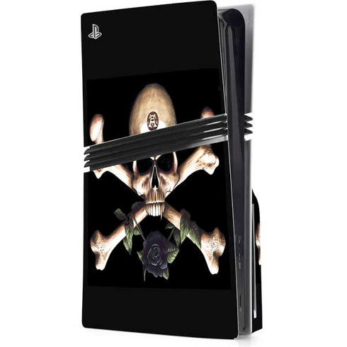 Alchemy Skull and Crossbones PS5 Pro Disk Console Skin