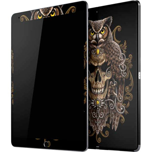 Skull and Owl by Sarah Richter iPad Skins
