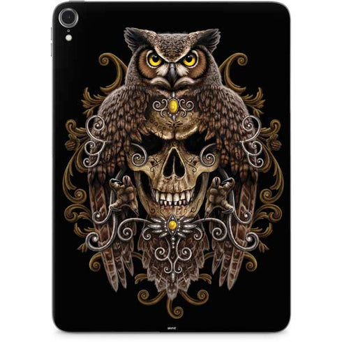 Skull and Owl by Sarah Richter Apple iPad Pro Skin