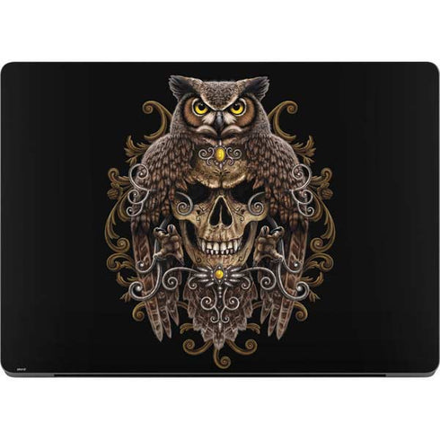 Skull and Owl by Sarah Richter Apple MacBook Pro 14-inch Skin