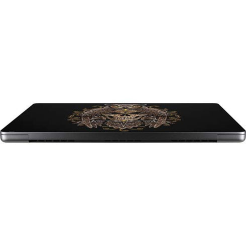 Skull and Owl by Sarah Richter Apple MacBook Pro 14-inch Skin