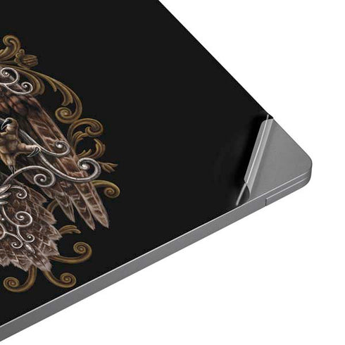 Skull and Owl by Sarah Richter Laptop Skins