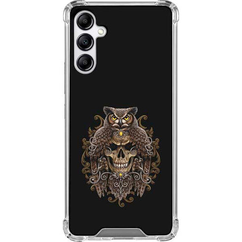Skull and Owl by Sarah Richter Gabb Phone 4 Clear Case