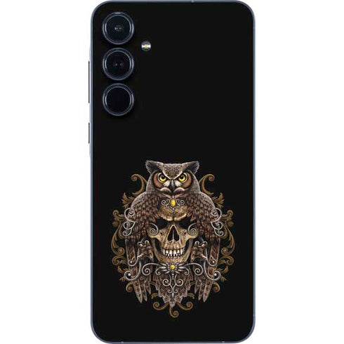 Skull and Owl by Sarah Richter Galaxy A55 5G Skin