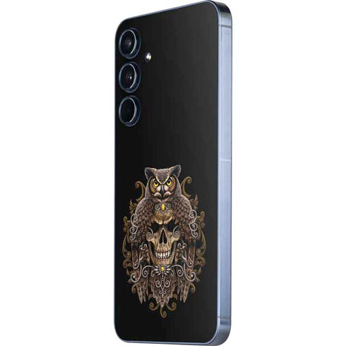 Skull and Owl by Sarah Richter Galaxy A55 5G Skin
