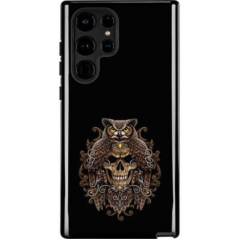 Skull and Owl by Sarah Richter Galaxy S25 Ultra Impact Case