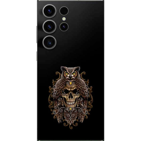 Skull and Owl by Sarah Richter Galaxy S24 Ultra Skin
