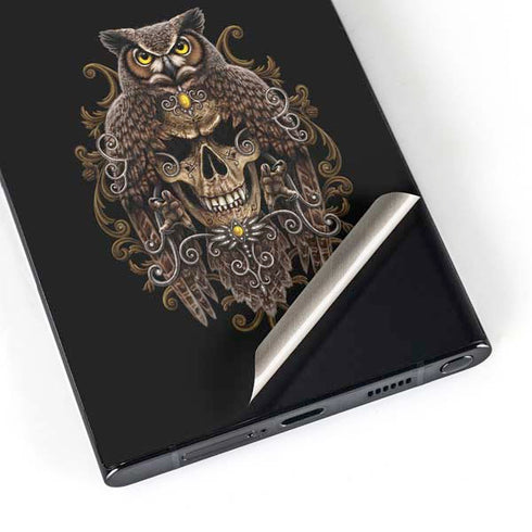 Skull and Owl by Sarah Richter Galaxy S24 Ultra Skin