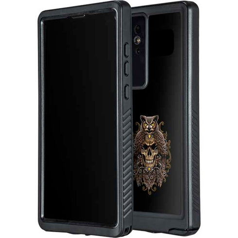 Skull and Owl by Sarah Richter Galaxy S24 Ultra Waterproof Case