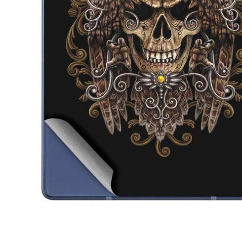 Skull and Owl by Sarah Richter Galaxy Z Fold6 Skin