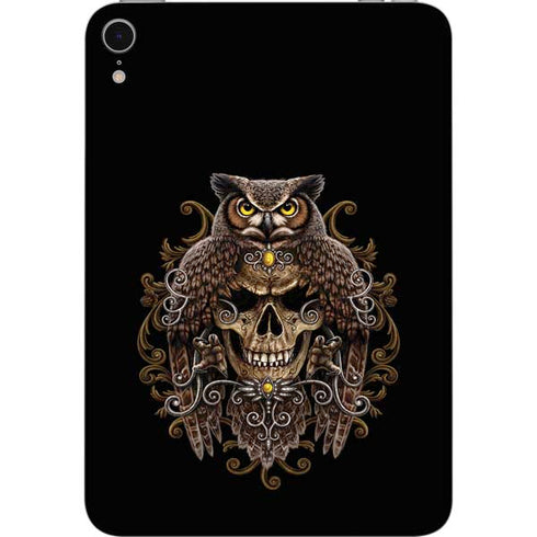 Skull and Owl by Sarah Richter Apple iPad Mini Skin