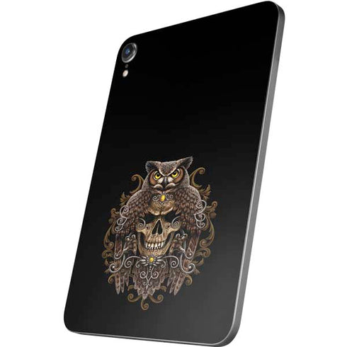 Skull and Owl by Sarah Richter Apple iPad Mini Skin