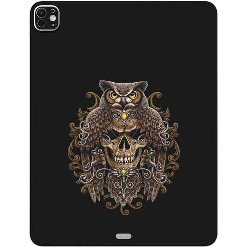 Skull and Owl by Sarah Richter iPad Pro 13in M4 (2024) Skin