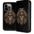 Skull and Owl by Sarah Richter iPhone 14 Pro Folio Case