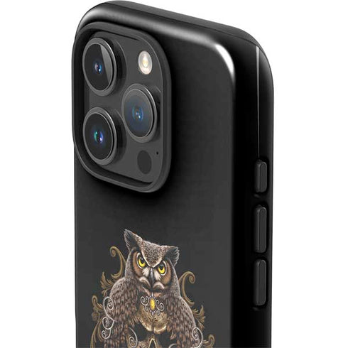 Skull and Owl by Sarah Richter iPhone 16 Pro Impact Case