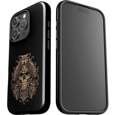 Skull and Owl by Sarah Richter iPhone 16 Pro Impact Case