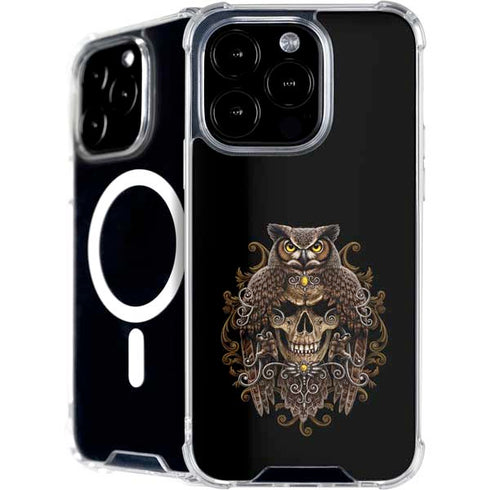 Skull and Owl by Sarah Richter iPhone 16 Pro MagSafe Case