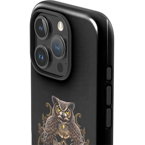 Skull and Owl by Sarah Richter iPhone 16 Pro Max Impact Case