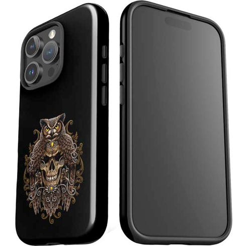 Skull and Owl by Sarah Richter iPhone 16 Pro Max Impact Case