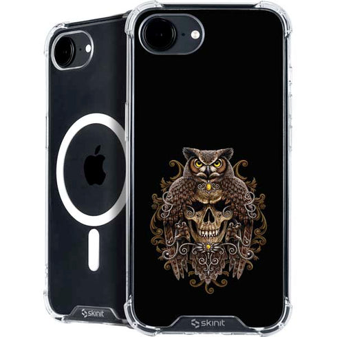 Skull and Owl by Sarah Richter iPhone 16e MagSafe Case