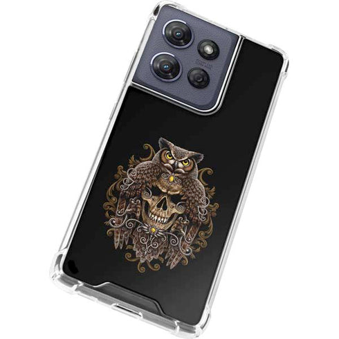 Skull and Owl by Sarah Richter Moto G Play 5G (2025) Clear Case
