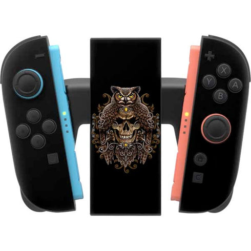 Skull and Owl by Sarah Richter Nintendo Switch 2 (2025) Joy-Con Controller Skin