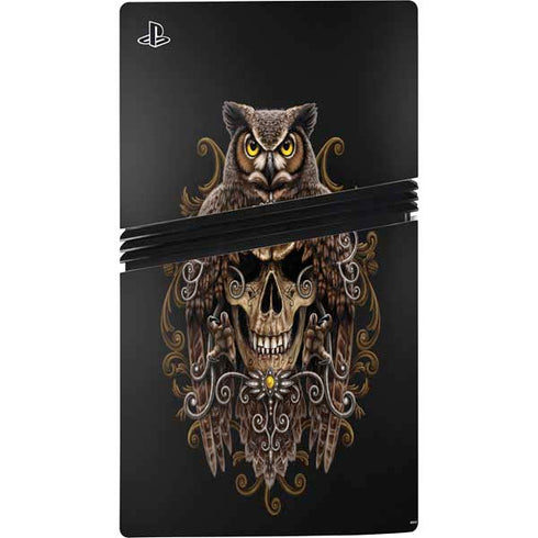 Skull and Owl by Sarah Richter PS5 Pro Bundle Skin