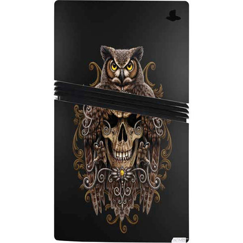 Skull and Owl by Sarah Richter PS5 Pro Bundle Skin