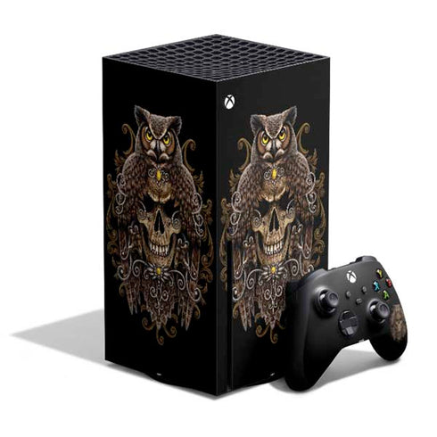 Skull and Owl by Sarah Richter Xbox Series X Skins