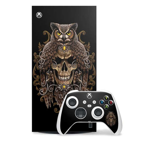 Skull and Owl by Sarah Richter Xbox Series X Skins