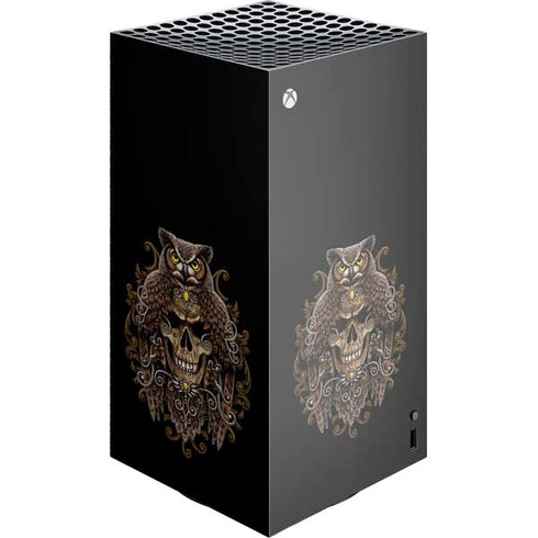 Skull and Owl by Sarah Richter XBox Series X Digital Edition Console Skin