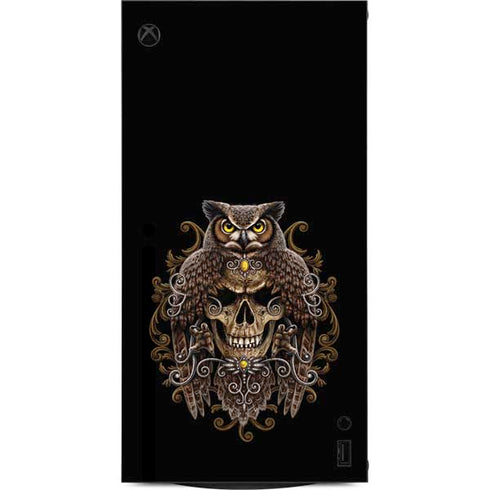 Skull and Owl by Sarah Richter XBox Series X Digital Edition Console Skin