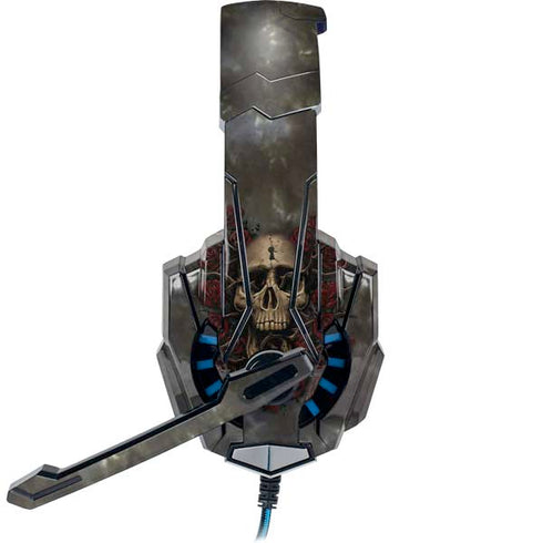 Liquid Blue Skull Entwined with Roses BENGOO G9000 Skin