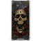 Liquid Blue Skull Entwined with Roses Galaxy A17 Clear Case