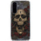 Liquid Blue Skull Entwined with Roses Galaxy A36 5G Clear Case