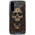 Liquid Blue Skull Entwined with Roses Galaxy A36 5G Clear Case