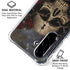 Liquid Blue Skull Entwined with Roses Galaxy A36 5G Clear Case