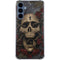 Liquid Blue Skull Entwined with Roses Galaxy A55 5G Clear Case