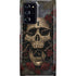 Liquid Blue Skull Entwined with Roses Galaxy Cases