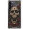 Liquid Blue Skull Entwined with Roses Galaxy S24 FE Clear Case
