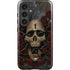 Liquid Blue Skull Entwined with Roses Galaxy S25 Impact Case
