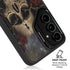 Liquid Blue Skull Entwined with Roses Galaxy S25 Kickstand Case
