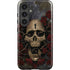 Liquid Blue Skull Entwined with Roses Galaxy S25 Plus Impact Case