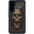 Liquid Blue Skull Entwined with Roses Galaxy S24 Plus Waterproof Case