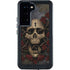 Liquid Blue Skull Entwined with Roses Galaxy S24 Waterproof Case