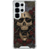 Liquid Blue Skull Entwined with Roses Galaxy S25 Ultra Clear Case