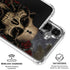 Liquid Blue Skull Entwined with Roses Galaxy S26 Clear Case