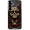 Liquid Blue Skull Entwined with Roses Galaxy S26 Plus Clear Case